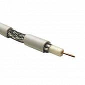 Купить Кабель TV RG-6, коаксиальный, 75 Ом, омедненный, белый (бухта - 100 п.м.) по низкой цене