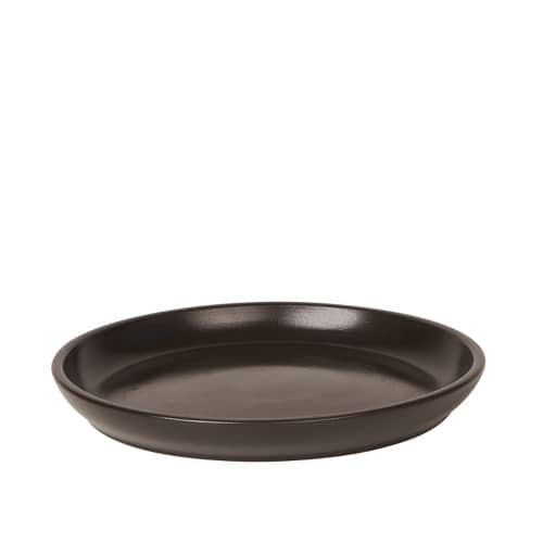 Купить Поддон керамический d17 см темно-коричневый по низкой цене