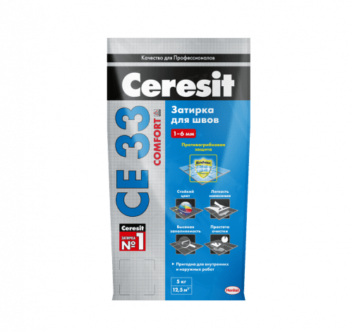 Затирка Ceresit СЕ33 Comfort цементная по низкой цене