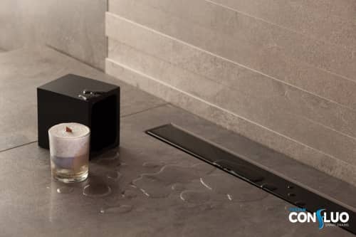 Купить Душевой лоток Pestan Confluo Frameless Line 450 Black Glass по низкой цене