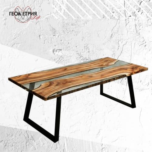 Купить Стол Геометрия Loft из слэба 2000х900 мм по низкой цене