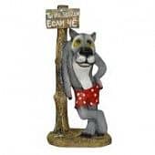 Купить Фигурка садовая Волк средний с табличкой по низкой цене