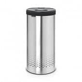 Купить Бак Brabantia для белья с пластиковой крышкой, стальной матовый, 35 л по низкой цене