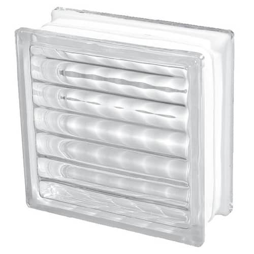 Купить Стеклоблок Кросс бесцветный 19х19х8 см по низкой цене