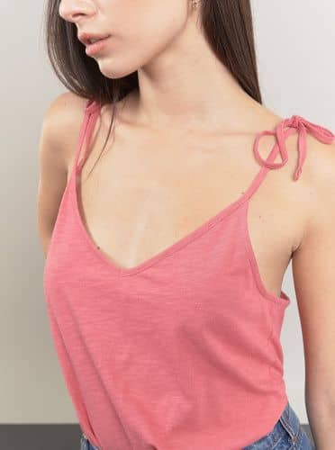 Купить Топ Piazza Italia на тонких бретелях с бантиками, розовый по низкой цене