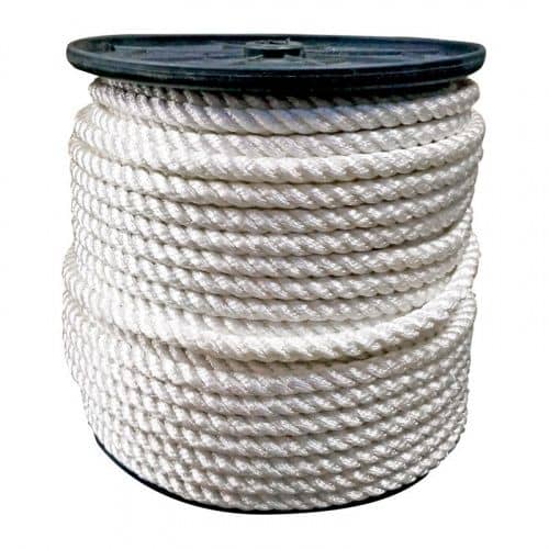 Купить Канат полиамидный тросовой свивки, D=14 мм, 100 м по низкой цене