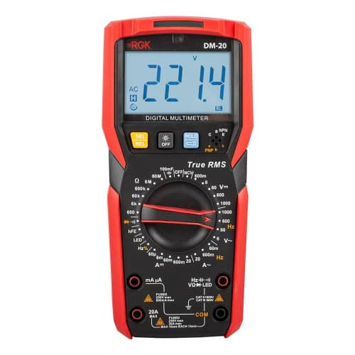 Купить Мультиметр RGK DM-20 с поверкой по низкой цене