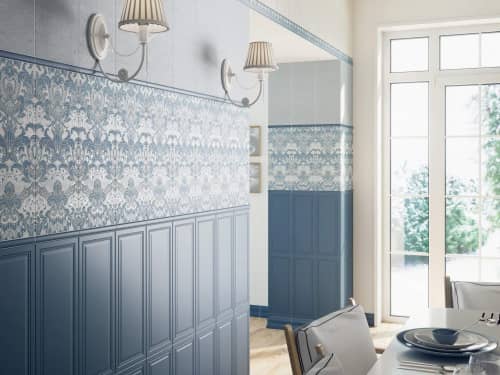 Купить Плитка Kerama Marazzi Лувр 7194 голубой 20х50 см по низкой цене