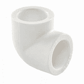 Купить Угольник Политэк соединительный PPR белый 20 мм 90 градусов по низкой цене