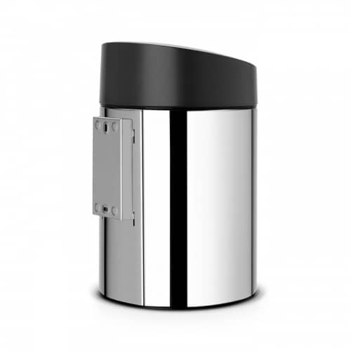 Купить Бак Brabantia Slide Bin мусорный, стальной полированный, с матовой крышкой, 5 л по низкой цене