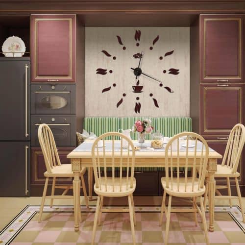 Купить Часы Ваша Светлость Кофе настенные бескаркасные 1000 мм по низкой цене