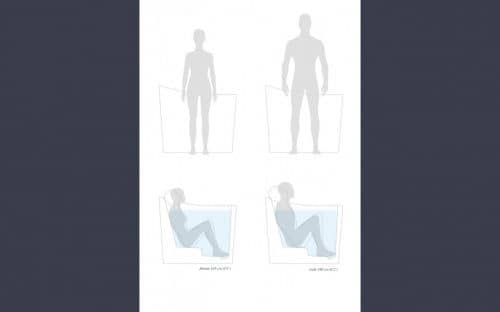 Купить Ванна Viva Lusso True Ofuro Mini каменная, с подогревом воды, черная по низкой цене