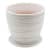 Купить Горшок для цветов с поддоном d13,5 см белый по низкой цене
