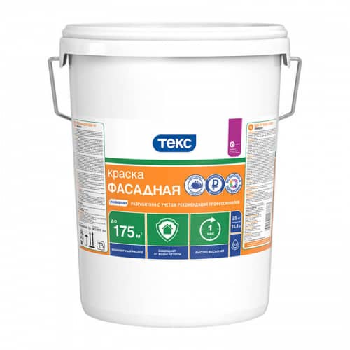 Купить Краска ТЕКС Универсал фасадная 25 кг по низкой цене