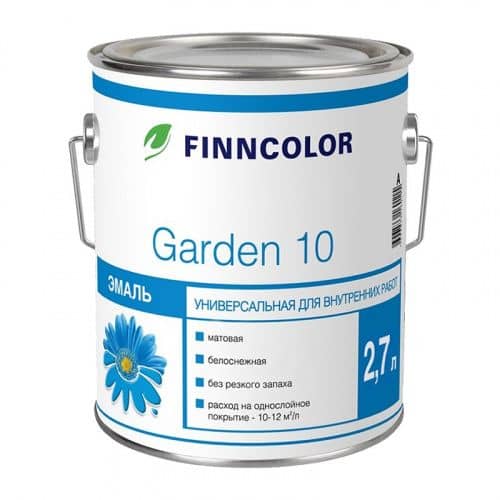 Купить Эмаль Finncolor Garden 10 C матовая 2,7 л по низкой цене