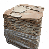 Купить Плитка Пластушка из дикого камня, серо-зеленая, 1,5 см по низкой цене