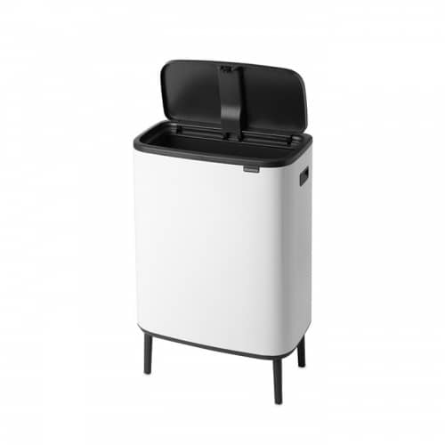 Купить Бак Brabantia Touch Bin Bo Hi мусорный, белый, 60 л по низкой цене