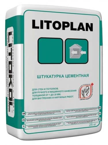 Купить Штукатурка LITOKOL Litoplan цементная 25 кг по низкой цене