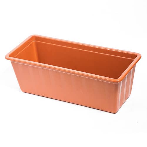 Купить Балконный ящик пластиковый терракотовый Агро 18х40x14 см Prosperplast по низкой цене