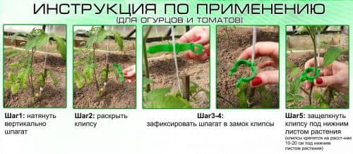 Купить Клипсы ГарденПласт для крепления растений 100 шт по низкой цене