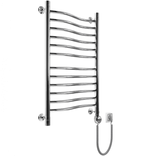 Купить Полотенцесушитель Маргроид Вид Волна Премиум электрический, Хром, 60х40 см по низкой цене