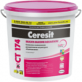Купить Штукатурка Ceresit CT 174 Камешковая 1,5 мм силикатно-силиконовая декоративная 25 кг по низкой цене
