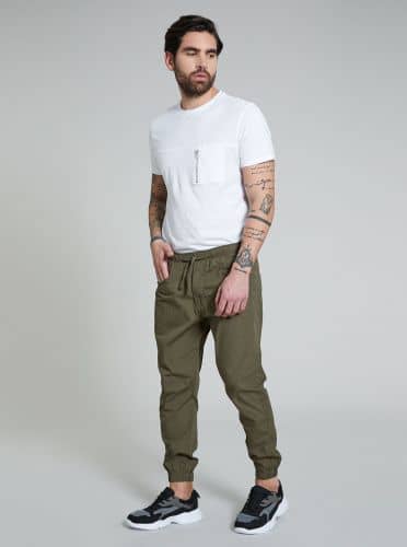 Купить Штаны Piazza Italia Loose Fit цвета хаки по низкой цене