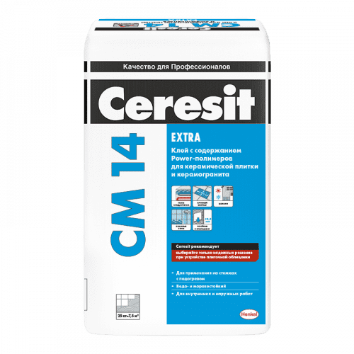 Клей Ceresit CM 14 для плитки 25 кг
