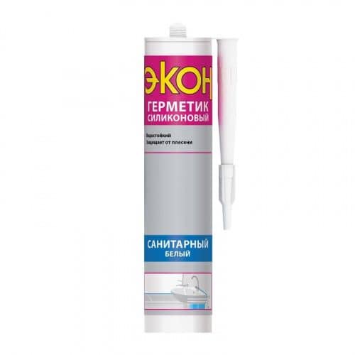 Купить Герметик Henkel ЭКОН силиконовый, санитарный, белый 280 мл по низкой цене