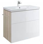 Купить Тумба Cersanit Smart 80 B-SU-SMA-CO80/Wh под раковину Ясень/белый по низкой цене