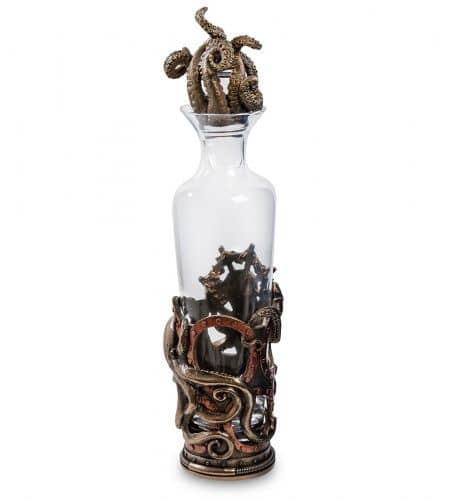Купить Декантер Veronese Осьминог в стиле стимпанк по низкой цене