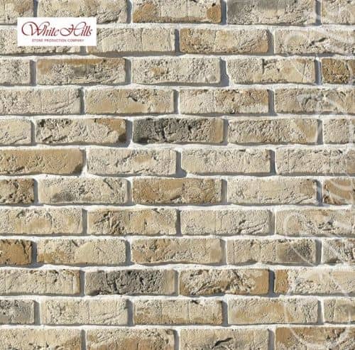 Купить Искусственный камень White Hills Лондон брик 304-10 декоративный молочный 23,5х6,5х1,5 см (1,16 м2) для наружной отделки дома по низкой цене