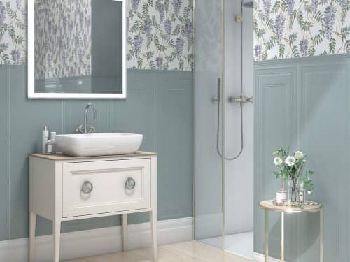 Купить Плитка Kerama Marazzi Монфорте Цветы 14018R/3F обрезная 40х120 см по низкой цене