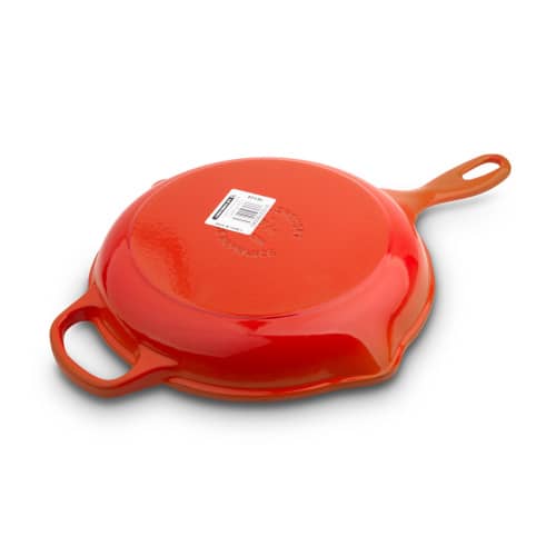 Купить Сковорода Le Creuset с желобом чугунная, эмалированная, оранжевая, 20 см по низкой цене