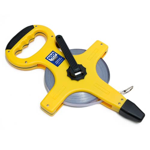 Купить Рулетка геодезическая 100 м стальное полотно по низкой цене