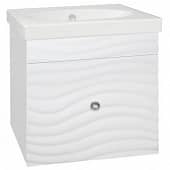 Купить Тумба Style Line Вероника 60 Люкс Plus подвесная с раковиной белая по низкой цене