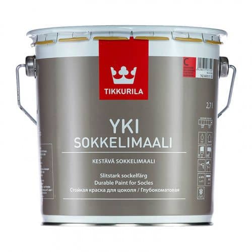 Купить Краска Tikkurila Yki C для цоколя в/д 2,7 л по низкой цене