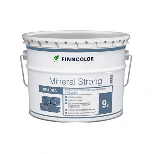 Купить Краска Finncolor Mineral strong MRA фасадная 9 л по низкой цене
