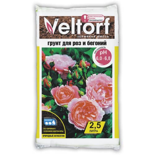 Купить Грунт для роз и бегоний Veltorf 2,5 л по низкой цене