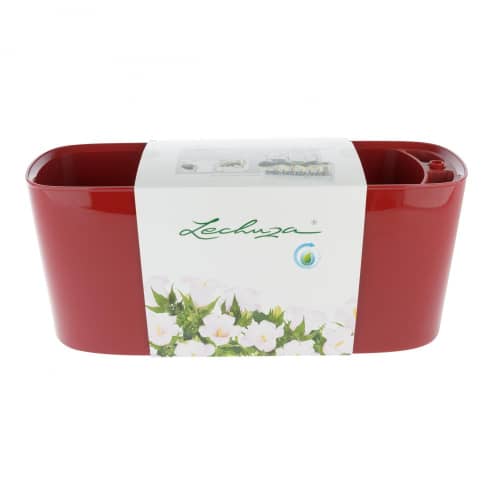 Купить Кашпо Lechuza Delta 10 Complete scarlet red high gloss 30x11x13 см по низкой цене