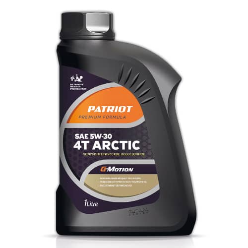 Купить Масло моторное для 4-х тактных двигателей ARCTIC G-Motion 5W30 Patriot 1 л по низкой цене
