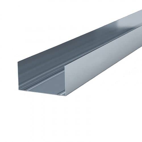 Купить Профиль ПН-4 направляющий, 75x40, 0,6 мм, 3 м по низкой цене