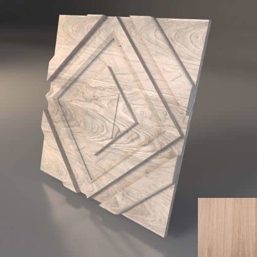 3D панель стеновая Relieffo Symbol (Дуб) 090Д 600х600х30 мм