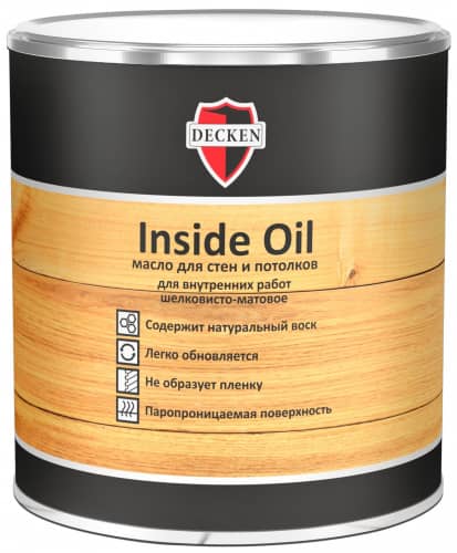 Купить Масло DECKEN Insidе Oil дуб антик для стен и потолков по низкой цене