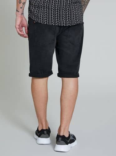 Купить Шорты-бермуды Piazza Italia джинсовые чёрные по низкой цене