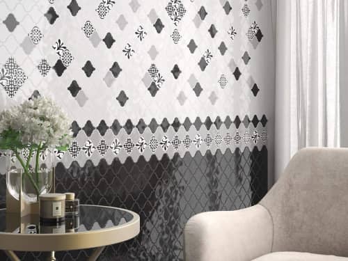 Купить Плитка Kerama Marazzi Арабески глянцевый 65012 керамическая серый 26х30 см по низкой цене