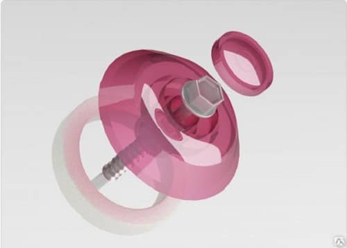 Купить Термошайба для поликарбоната цветная по низкой цене