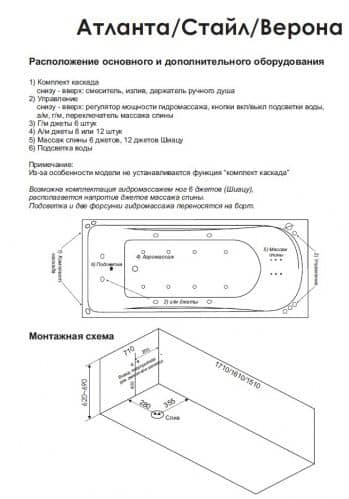Купить Ванна BAS Атланта, акриловая В 00003, 170х70 см по низкой цене