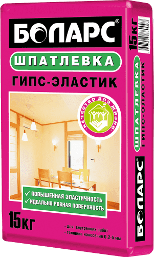 Купить Шпатлевка Боларс гипс-эластик 15 кг по низкой цене
