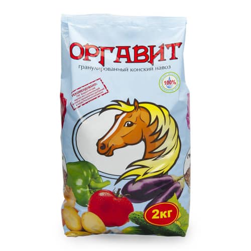 Купить Удобрение конский навоз Оргавит 2 кг по низкой цене